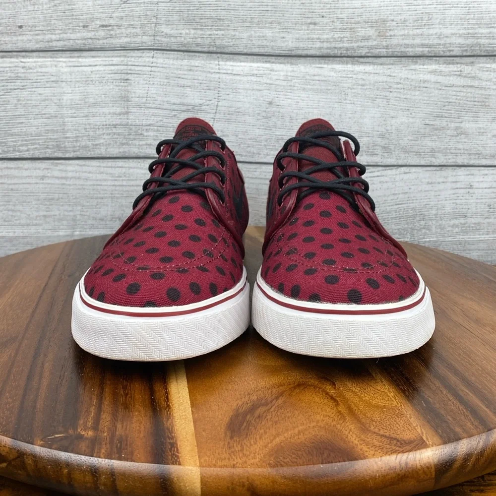 Nike SB Zoom Stefan Janoski Canvas Team Red Polka Dot Shoe 705190-601 Men’s 12
